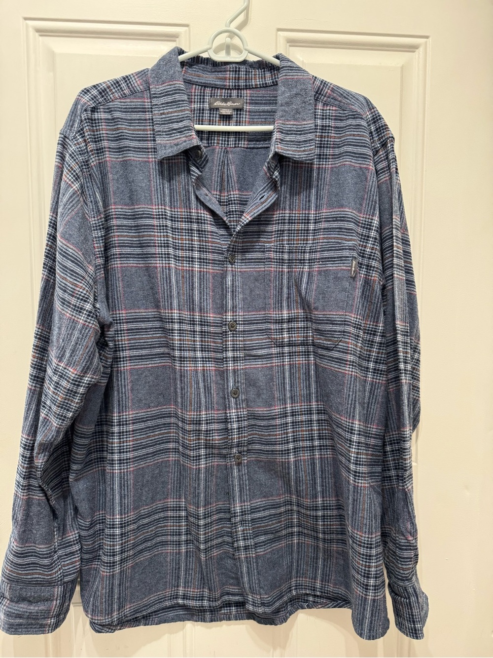 Eddie Bauer Men's Bristol Flannel-EUC